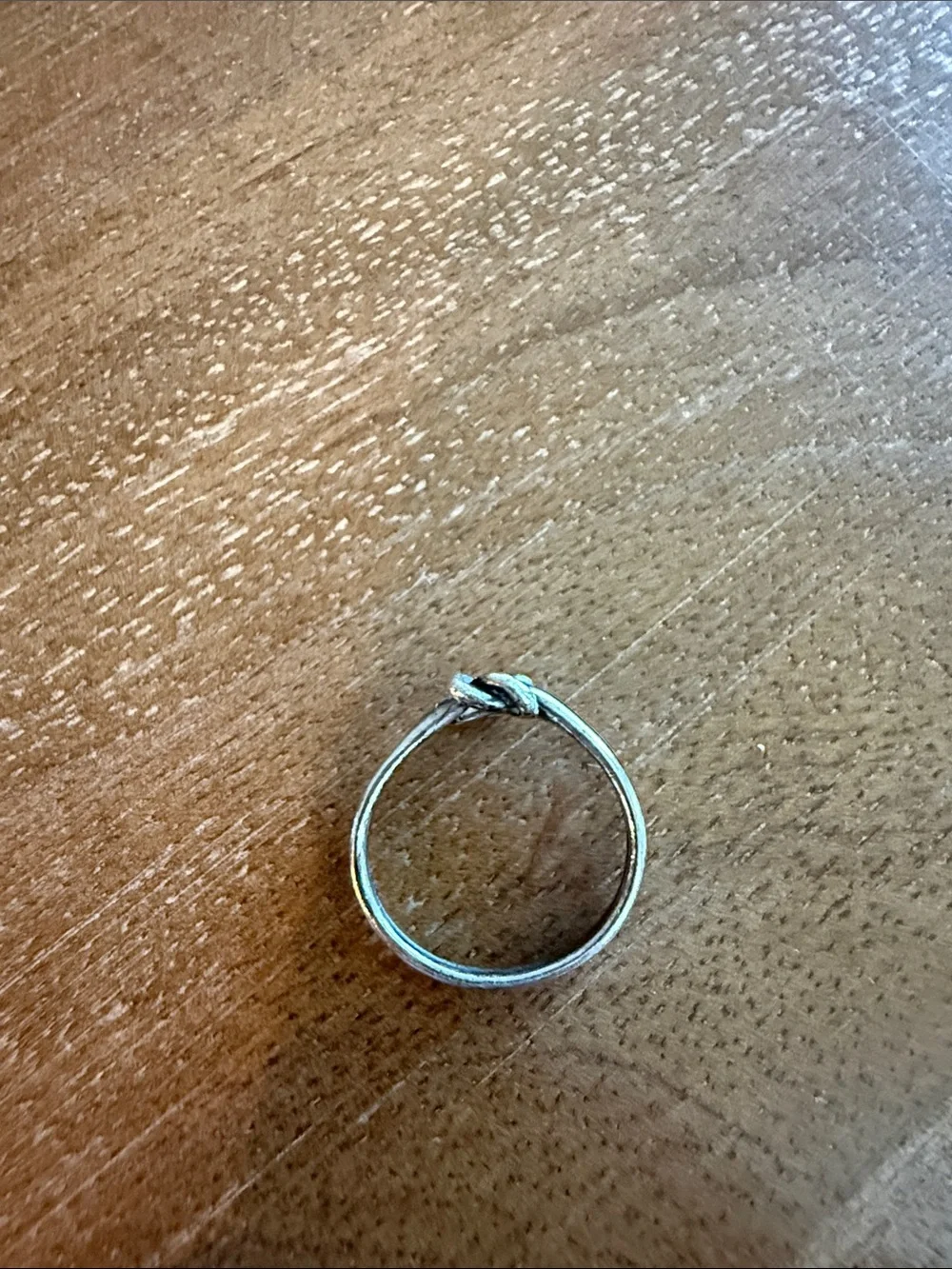 James Avery Thin Knot Detail Silver Ring